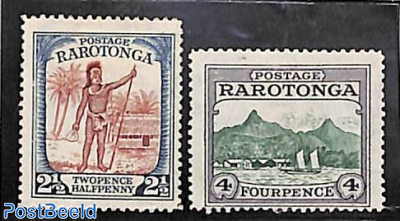 Rarotonga definitives 2v