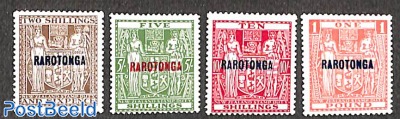Rarotonga, Stamp duty 4v
