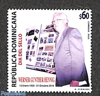 Stamp day, Werner Gunther Hennig 1v