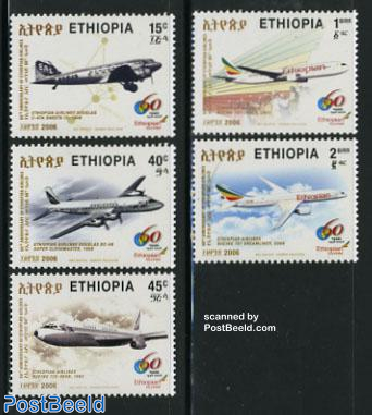 60 years Ethiopian airways 5v