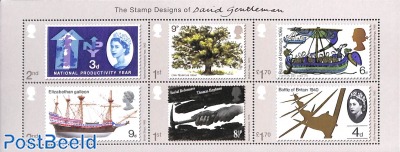 Stamp designs of David Gentleman 6v m/s