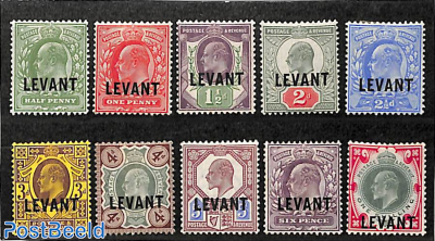 Levant, definitives 10v