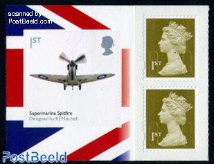 Classic design Spitfire booklet pane
