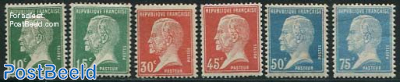 Definitives, L. Pasteur 6v