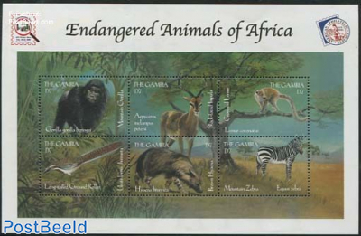 African animals 6v m/s
