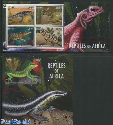 Reptiles of Africa 2 s/s