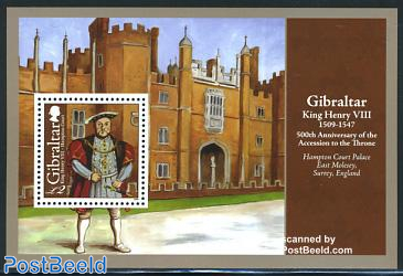 King Henry VIII 500th accession anniv. s/s