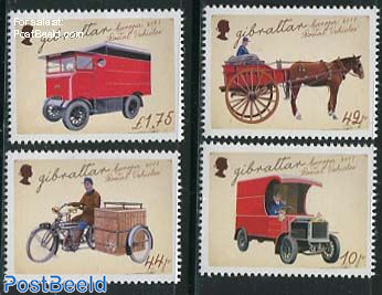 Europa, postal transport 4v