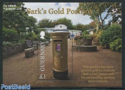 Sarks Gold Postbox s/s