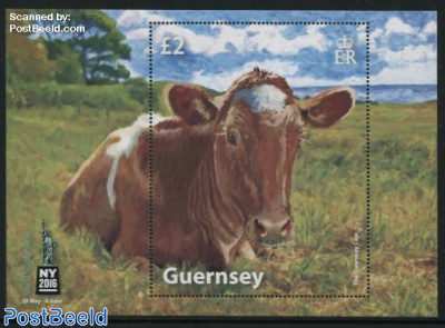 World Stamp Show, Guernsey Cow s/s