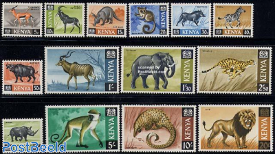 Definitives, animals 14v