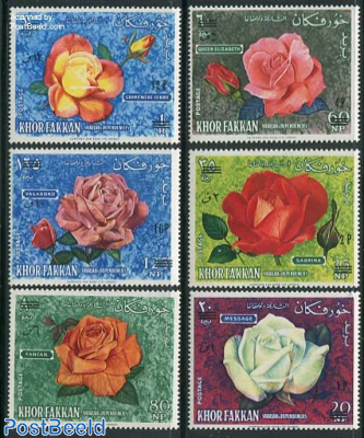 Roses, new currency 6v