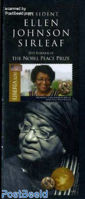 Ellen Johnson Sirleaf Nobel prize winner s/s
