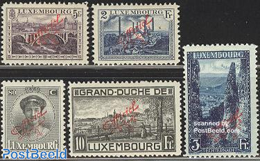 On service, overprints 5v