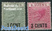 Sungei Ujong, Overprints 2v