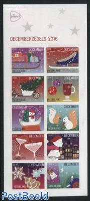 December stamps 10v m/s