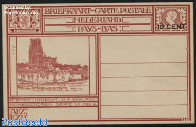 Postcard 10c, Rhenen-Kuneratoren