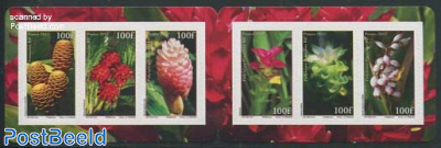 Flowers 6v s-a in booklet