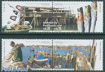Fishing villages 2x2v, joint issue H.Kong