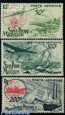 Airmail definitives 3v