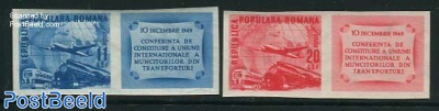 Transport union 2v+tabs imperforated