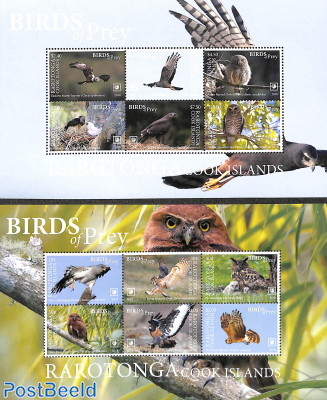 Rarotonga, birds of prey 12v (2 m/s)