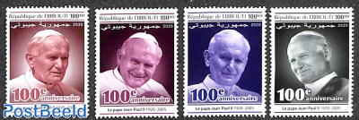 Pope John Paul II 4v