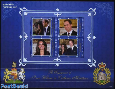 Royal wedding, William & Kate 4v m/s