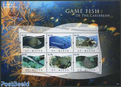 Game fish of the Caribbean 6v m/s