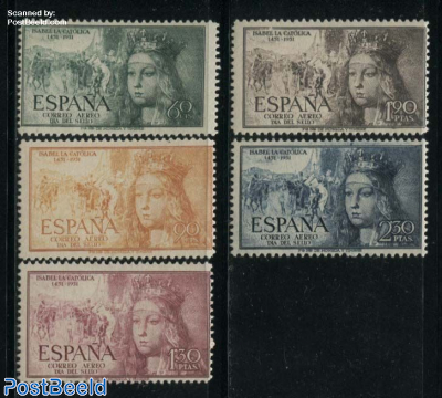 Stamp Day, Isabella I 5v