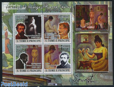 Georges Pierre Seurat paintings 4v m/s