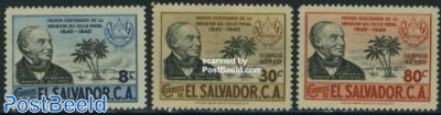 Stamp centenary 3v