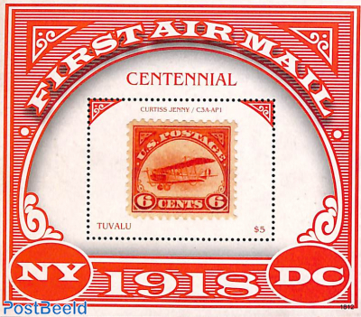 First Air Mail Centenary s/s
