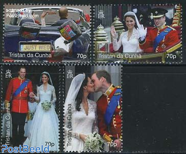 William & Kate royal wedding 4v
