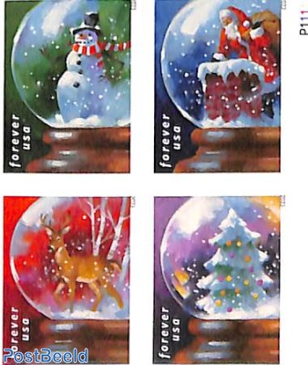 Christmas, snowballs 2x4v, double sided