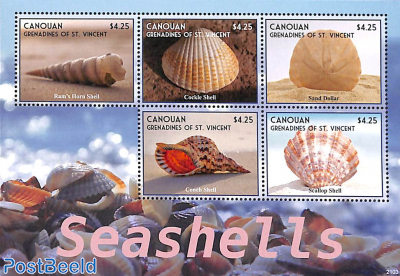 Canouan, Sea shells 5v m/s