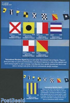 Mustique, Maritime Signal Flags 2 s/s
