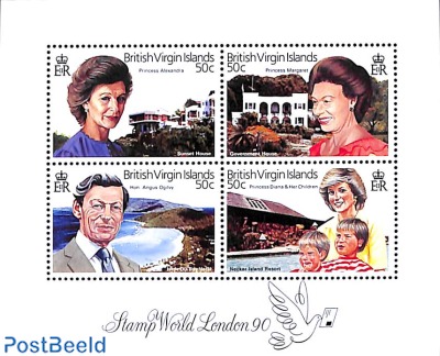 Stamp world London 4v m/s