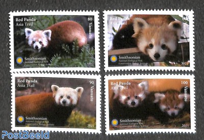 Smithsonian Zoo, Red Panda 4v