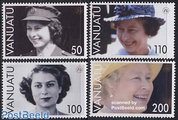 Elisabeth II 80th birthday 4v