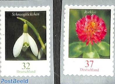 Definitives, flowers 2v s-a
