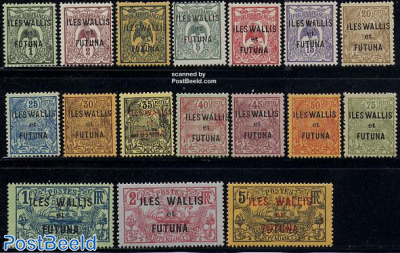 Definitives overprinted 17v