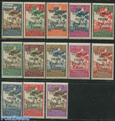 Postage Due France Libre 13v