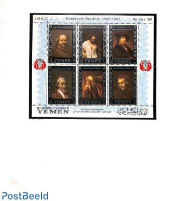 Rembrandt paintings s/s (silver as main colour)