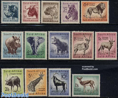 Definitives, animals 14v