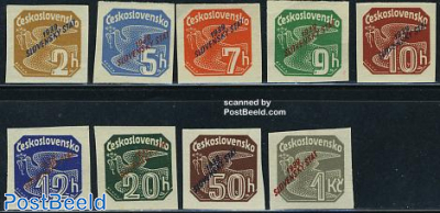 Overprints on newspaper stamps 9v